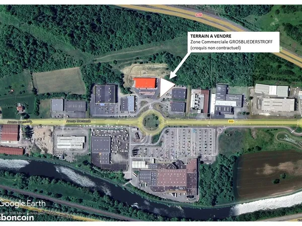 Terrain constructible dans zone commerciale - grosbliederstroff