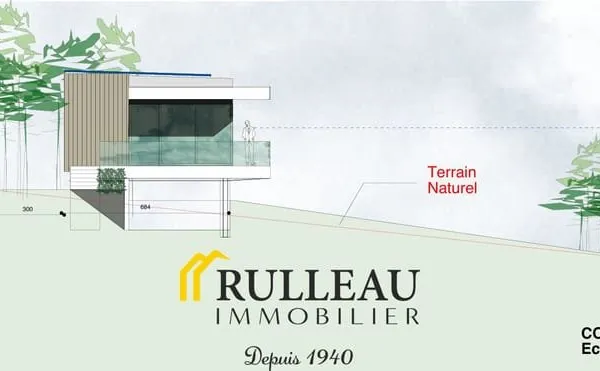 Terrain à bâtir 1170 m2 avec vue dégagée Permis accepté à