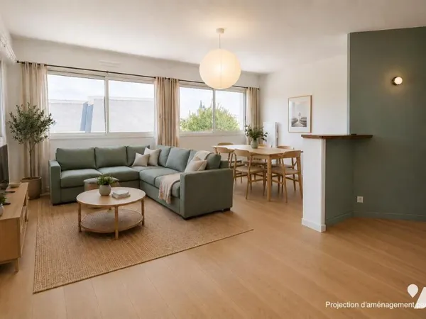 Appartement 3 pièces 58 m²