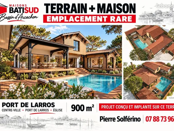 Projet de construction d'une maison 150 m² avec terrain à GUJAN-MESTRAS (33)