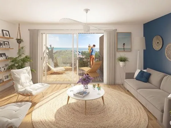 Appartement T3 de 64,50 m² avec balcon