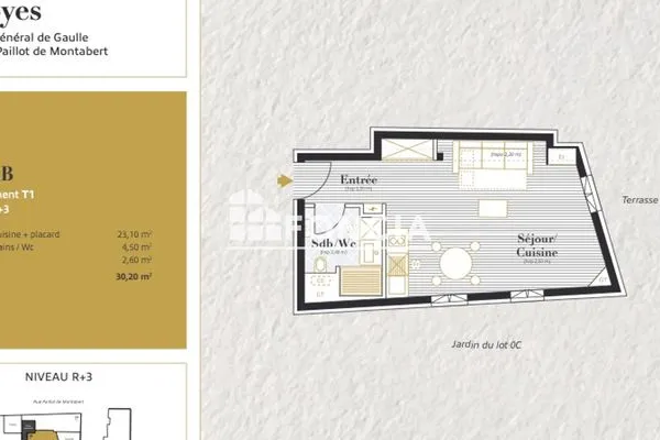 Appartement 1 pièce 30 m²