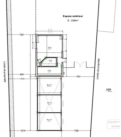 Ensemble immobilier à louer très bien placé