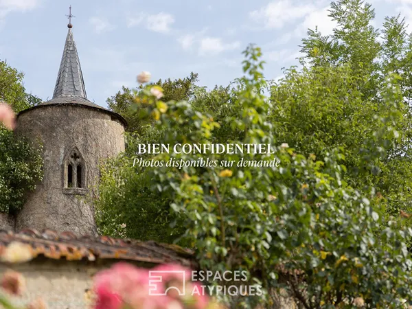 Ancienne maison bourgeoise au caractère historique et vergers clos de murs