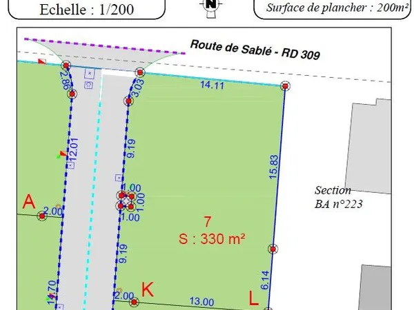 Allonnes - dernier terrain a batir - baisse de prix