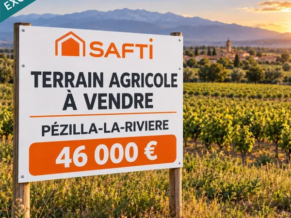 PEZILLA LA RIVIERE, TERRAIN AGRICOLE 2700M2