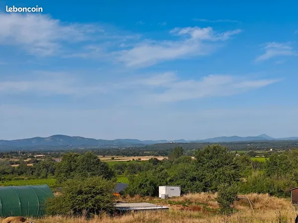 Terrain de loisirs avec vue sur les Cévennes