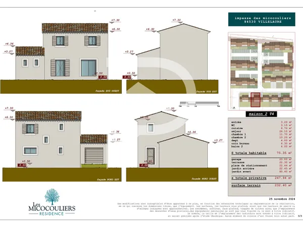 Villelaure - Maison T3 75,35 m2 hab avec terrasse, jardin et ...