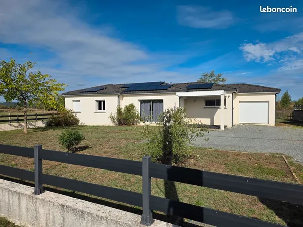 Maison (direct propriétaire) 121 m² - Terrain 1 638 m² - Très faible consommation