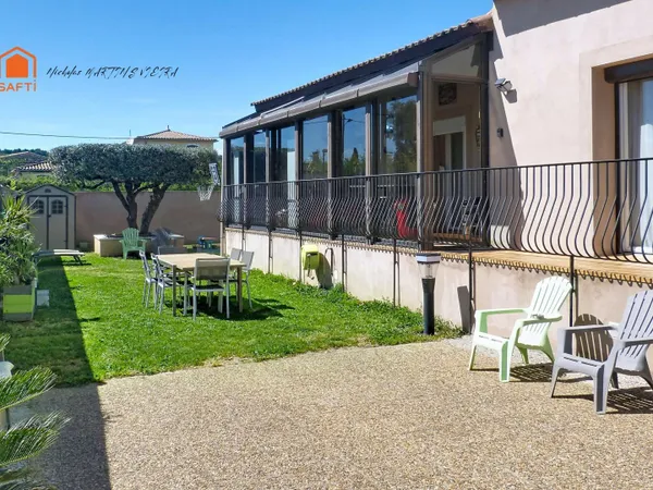 Maison 5 pièces  125 m² habitables + véranda 25 m²  Saint-Geniès-de-Malgoirès (30190)