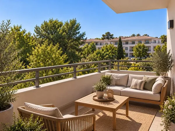 T2 Dernier étage avec terrasse au calme - Aix Célony