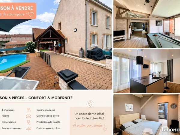 🏡 MAISON À VENDRE - 6 PIÈCES - 4 CHAMBRES - STUDIO INDÉPENDANT - PISCINE 📍 Châlons-en-Champagne