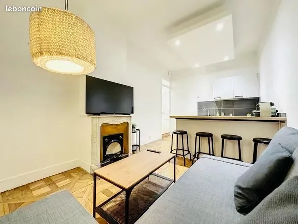 Beau 2 chambres - Refait à neuf - Entièrement meublé - Idéal collocation
