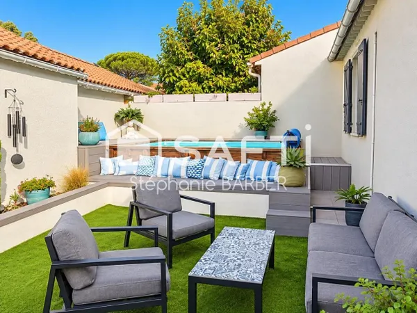 maison plain-pied - 2 chambres - jardin et garage