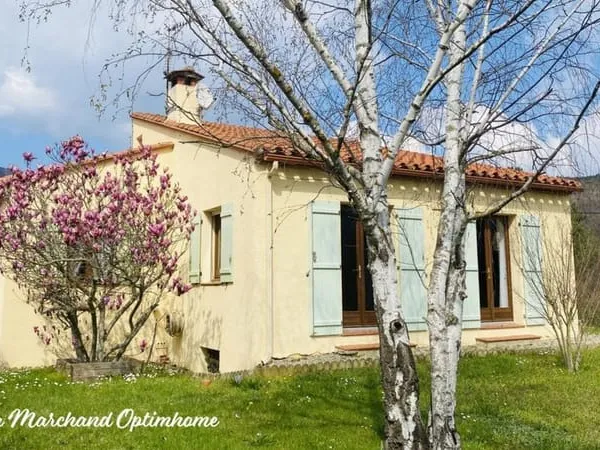 Maison 4 faces jardin piscine garage FUILLA (66)