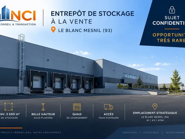 Entrepôt 2500 m²