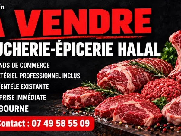 Fonds de commerce boucherie -épicerie halal