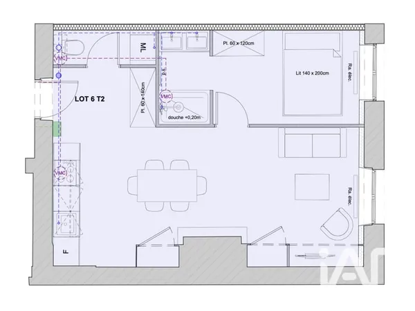 Vente Appartement 2 pièces