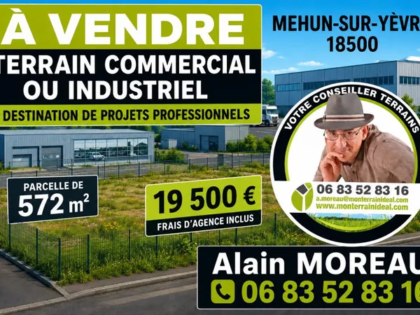 Terrain commercial 572 m²