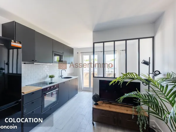 Colocation Meublée 1 chambre douche et ménage