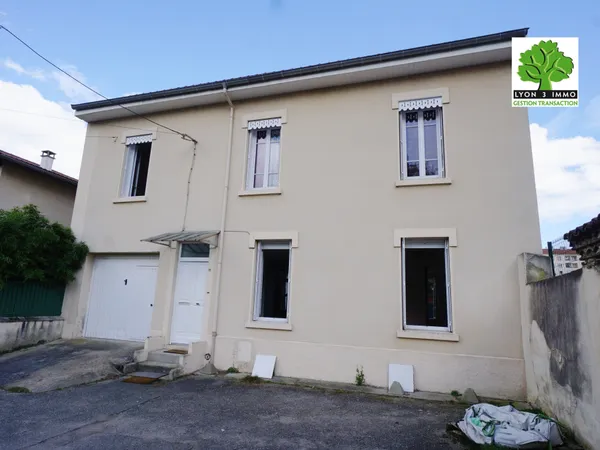 Villeurbanne location calme maison 195m2 6 pièces, jardin cl