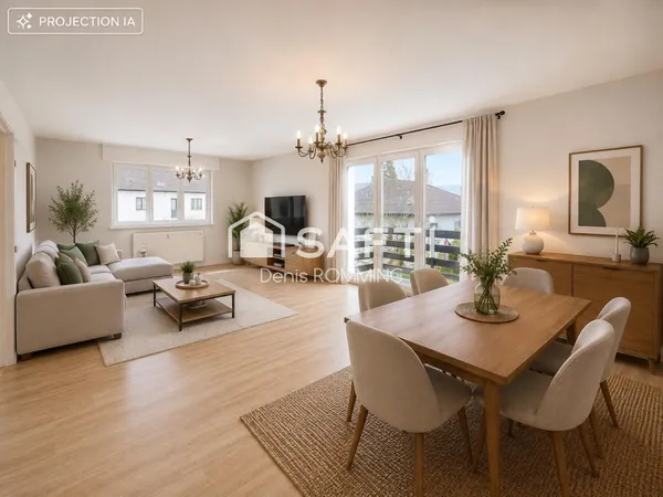 Maison individuelle de 100m2 avec 3 chambres et cave complète