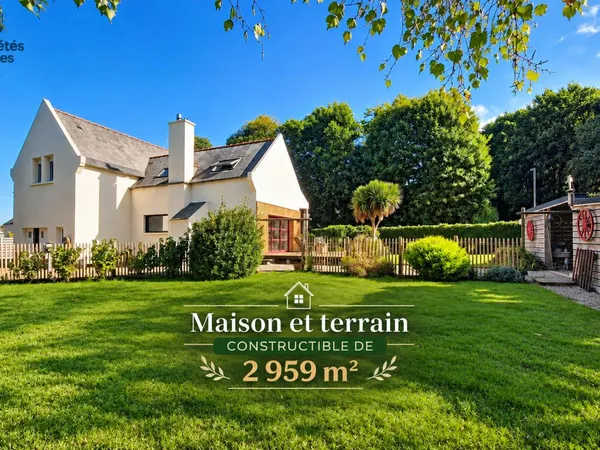 Maison de caractère rénovée avec terrain constructible de 2 959 m² et vue dégagée
