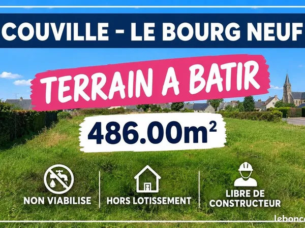 Terrain 150 m² Couville