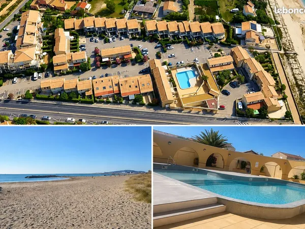 Appartement T2 cabine refait à neuf • Meublé • Garage • Bord de mer • Piscine