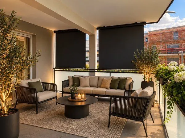 à louer - bel appartement t3 avec grande terrasse, jardin privatif et 2 places de parking - manom