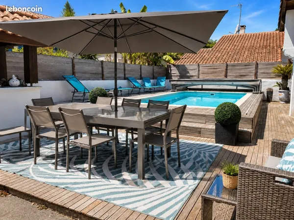 Anglet montbrun - maison 125 m² avec piscine chauffée