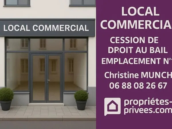 ERMONT - EMPLACEMENT N°1 - CESSION DROIT AU BAIL