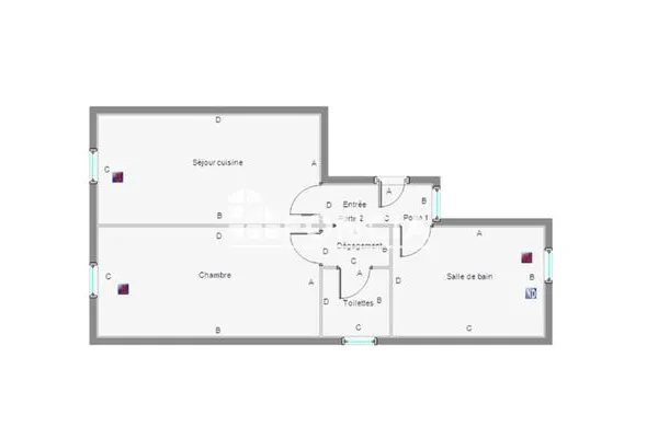 Appartement 2 pièces 38 m²