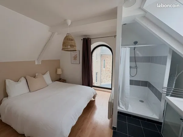 T2+ meublé 48 m² - Centre-ville Perros-Guirec - Parking