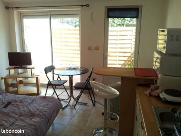 Agréable T1 meublé jardin, 2mn métro Paul Sabatier, Labège, Ramonville, Rangueil