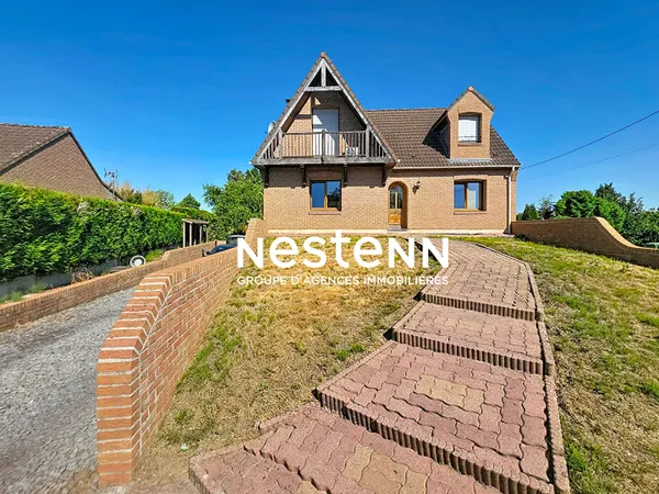 Maison Waziers, 3 chambres, véranda, garage, sous sol complet. 283 500 euros.
