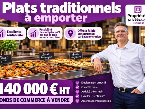 GRENOBLE - RESTAURATION RAPIDE, TRAITEUR, VENTE À EMPORTER, FORTE NOTORIÉTÉ