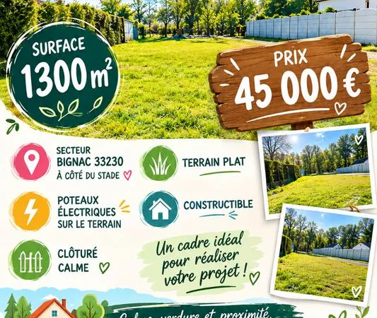 Terrain constructible