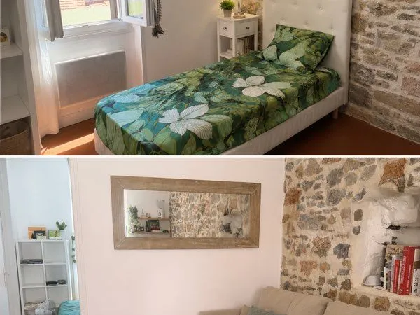 T2 rénové avec pierres apparentes - proche Mont Faron - 26 m² - 740