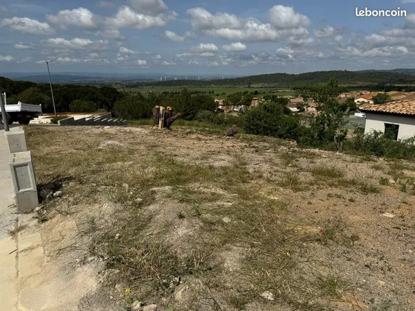 Terrain 640m2 viabilisé Boutenac