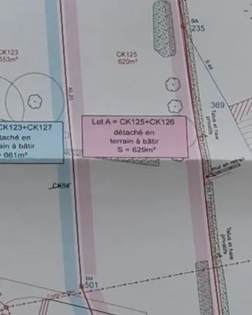 Vente terrain constructible