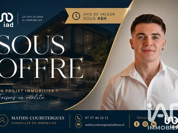 Maison 2 pièces 46 m²