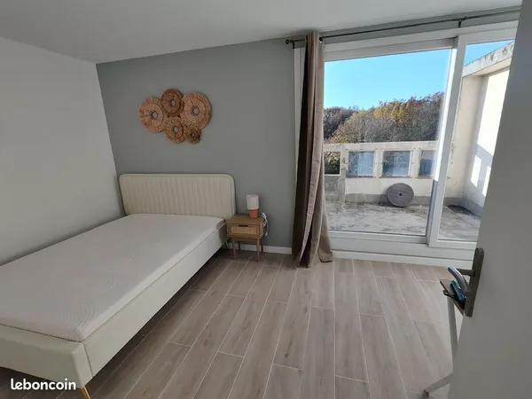 Chambre avec terrasse colocation - Etudiant ou jeune actif - 2 min RER A Noisy-Champs