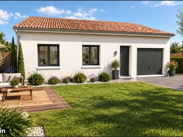🏡 Maison contemporaine neuve de 86 m² sur terrain de 964 m² exposé sud à Saint-Privat-des-Vieux (303