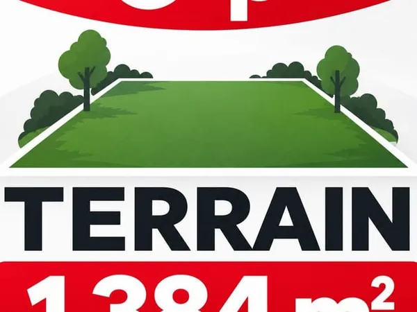 Terrain 1384 m²