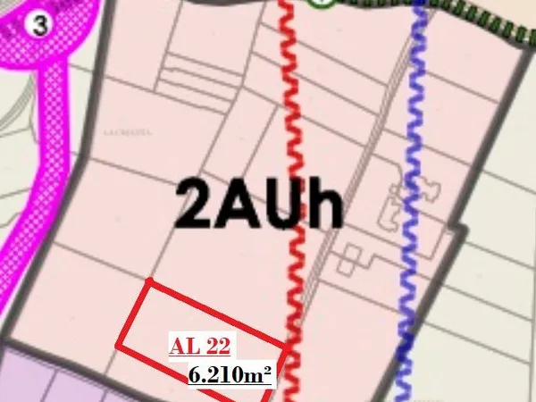 6200m² Zonés 2AUh dans PLU Salses à 15 mn de la mer