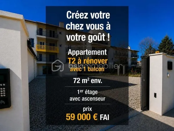 SAINT-CHRISTOL ((84) - Créez votre T2 sur mesure ! Plateau sous forme d'appartement de 68 m² env. si