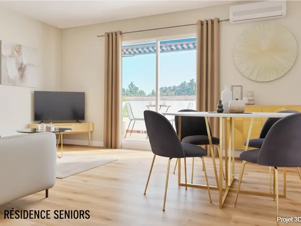 Appartement 3 pièces 62 m² - RESIDENCE SENIORS - parking en sous-sol et cave