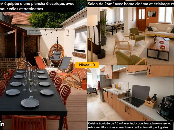 Grande amiénoise rénovée avec terrasse aménagée