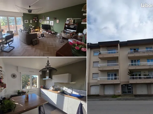 THIONVILLE - F3 rénové de 79 m² au 3e et dernier étage, avec balcon, garage et parking